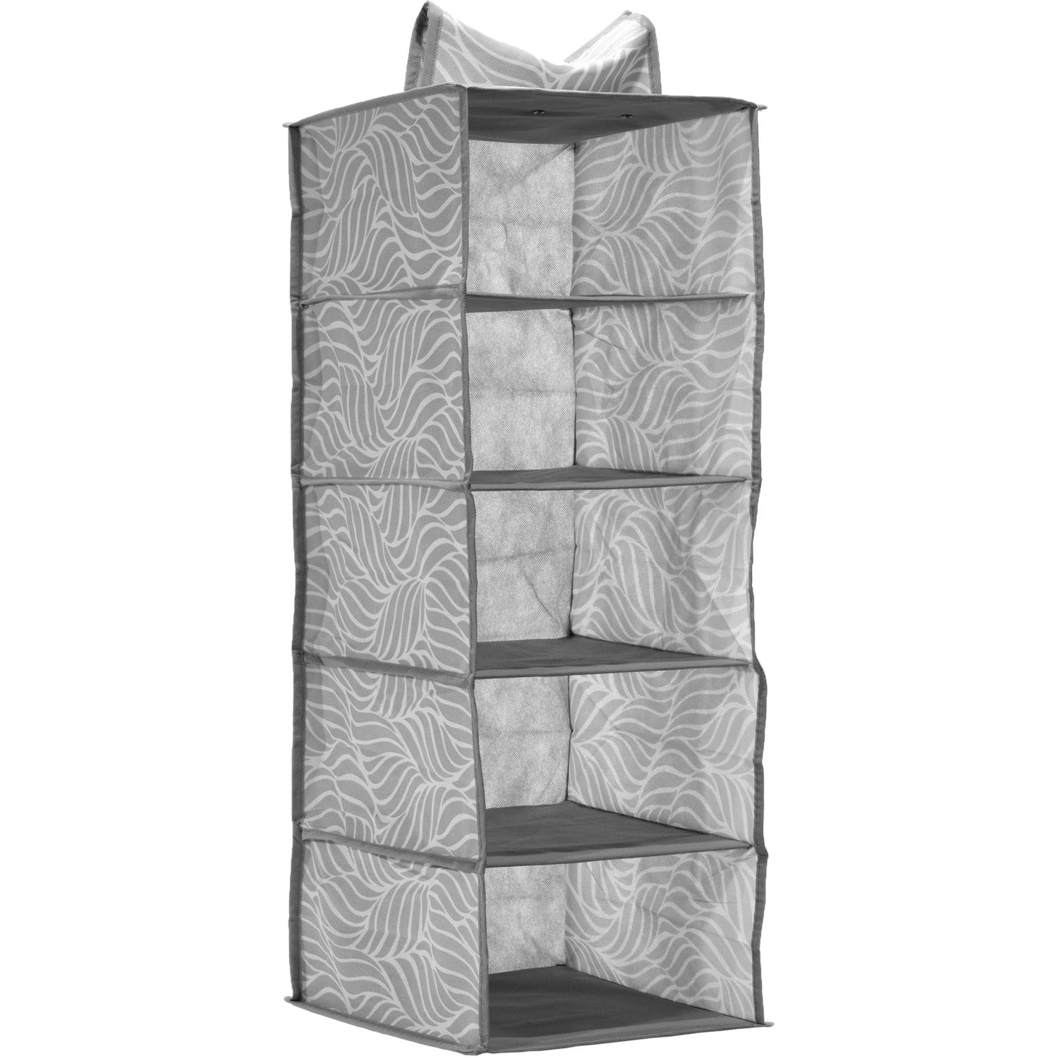 VESTIAMO CASA - Organizer armadio in Tnt da appendere con 5 scomparti - h75x28x28 cm